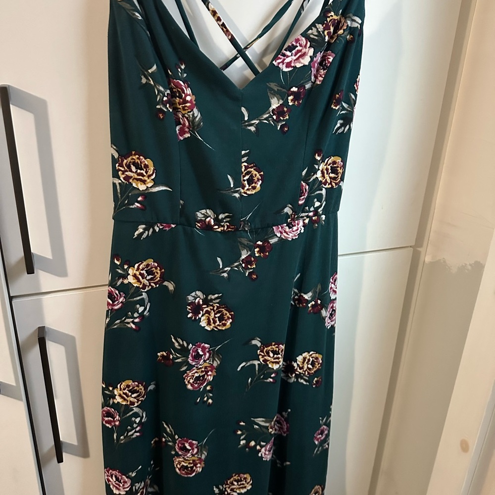 Nine Britton Floral Maxi Dress in Teal and Purple